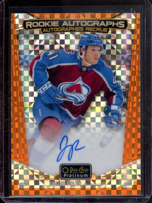 2024 O-Pee-Chee Platinum #R-JP Rookie Auto - Orange Checkers /15