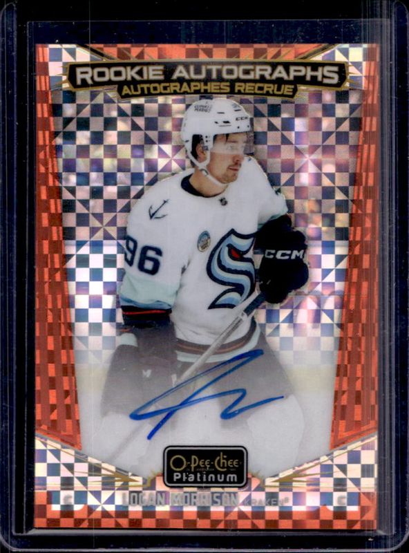 2024 O-Pee-Chee Platinum #R-LM Rookie Auto - Orange Checkers /15