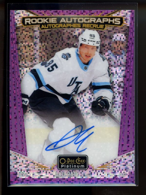 2024 O-Pee-Chee Platinum #R-AR Rookie Auto - Violet Pixels /65