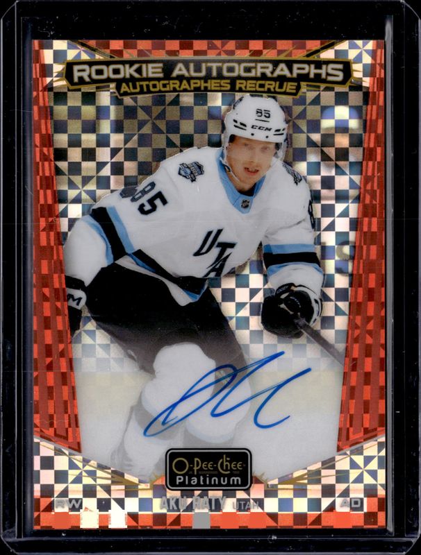 2024 O-Pee-Chee Platinum #R-AR Rookie Auto - Orange Checkers /15