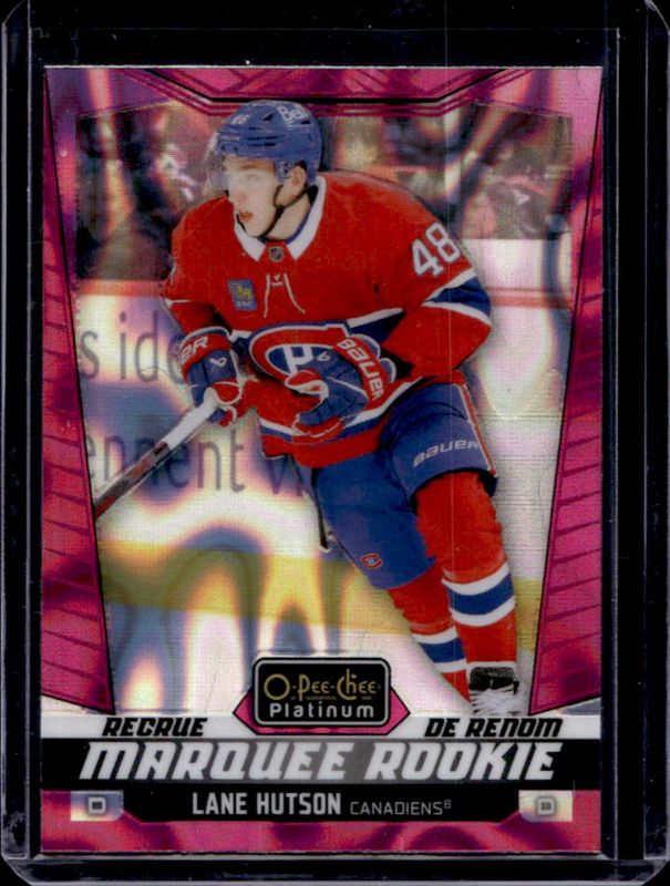 Lane Hutson 2024 O-Pee-Chee Platinum #234 Pink Magma Rookie RAW
