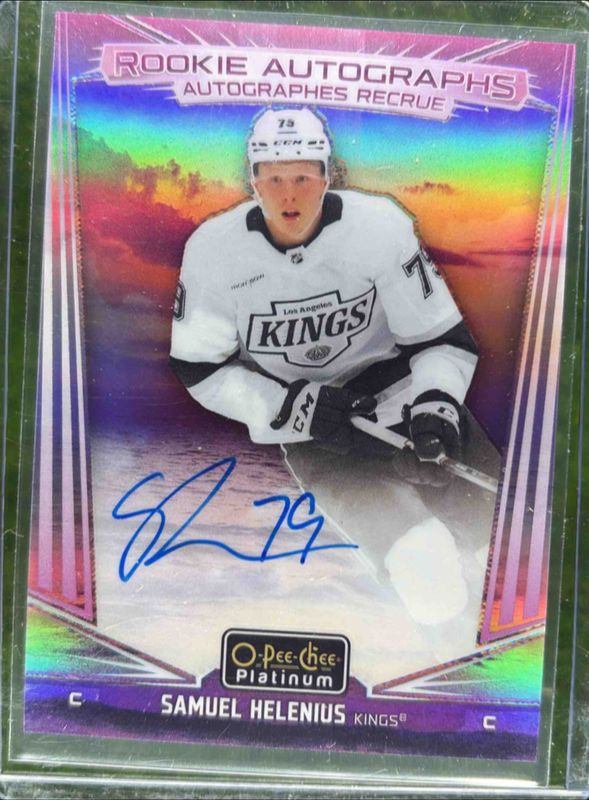 2024 O-Pee-Chee Platinum #R-HE Rookie Auto - Sunset