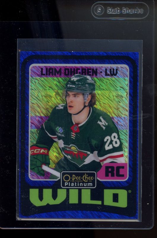 Liam Ohgren 2024 O-Pee-Chee Platinum #R81 Retro - Blue Luster /100 Rookie RAW