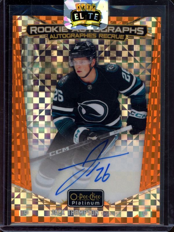 2024 O-Pee-Chee Platinum #R-JT Rookie Auto - Orange Checkers /15