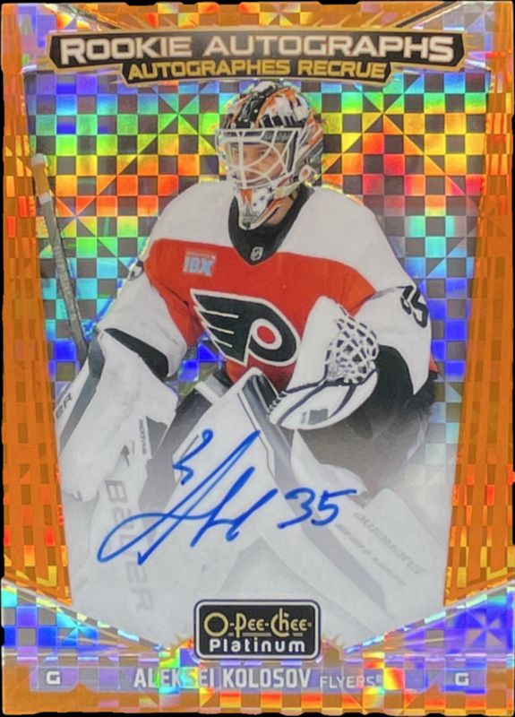 2024 O-Pee-Chee Platinum #R-AK Rookie Auto - Orange Checkers /15