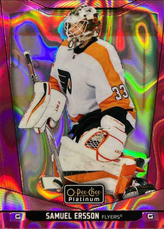 Samuel Ersson 2024 O-Pee-Chee Platinum #141 Pink Magma RAW
