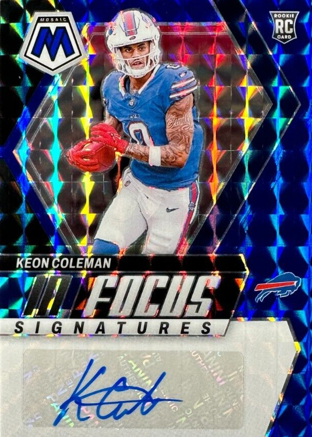 Keon Coleman 2024 Mosaic #IF-KCN In Focus Signatures - Blue /99