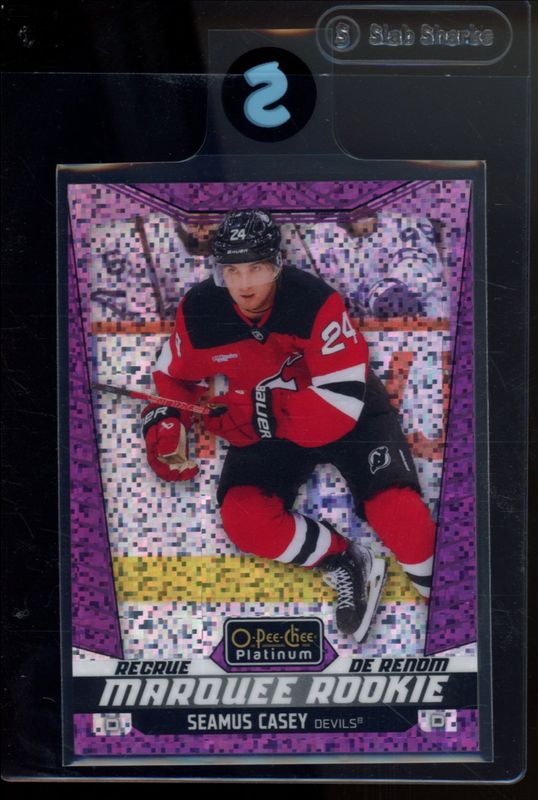 Seamus Casey 2024 O-Pee-Chee Platinum #270 Violet Pixels /299 Rookie RAW