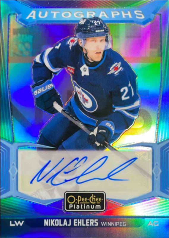 2024 O-Pee-Chee Platinum #BA-NE Blue Rainbow Autographs