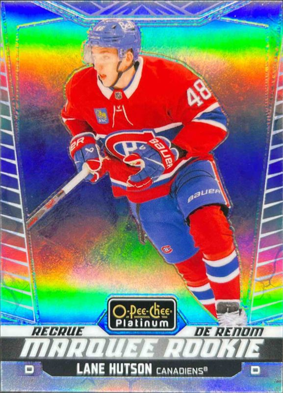 Lane Hutson 2024 O-Pee-Chee Platinum #234 Arctic Freeze /99 Rookie RAW