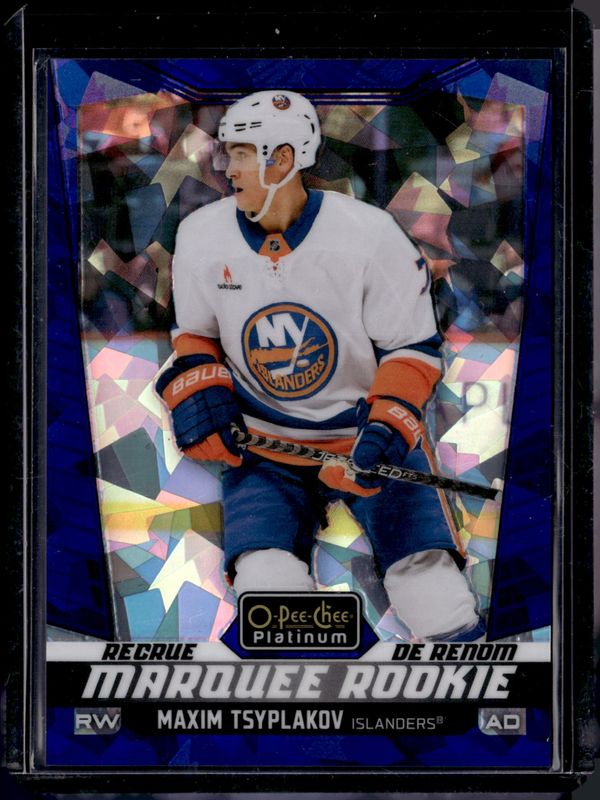 Maxim Tsyplakov 2024 O-Pee-Chee Platinum #277 Blue Fragments /125 Rookie RAW