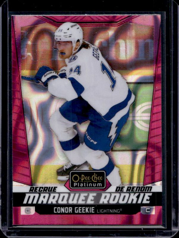 Conor Geekie 2024 O-Pee-Chee Platinum #285 Pink Magma Rookie RAW