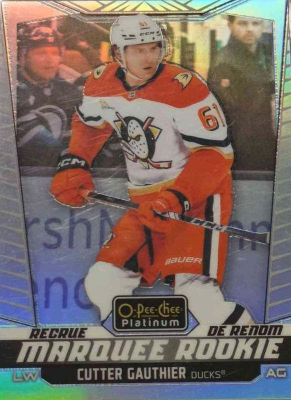 Cutter Gauthier 2024 O-Pee-Chee Platinum #201 Rainbow Rookie RAW