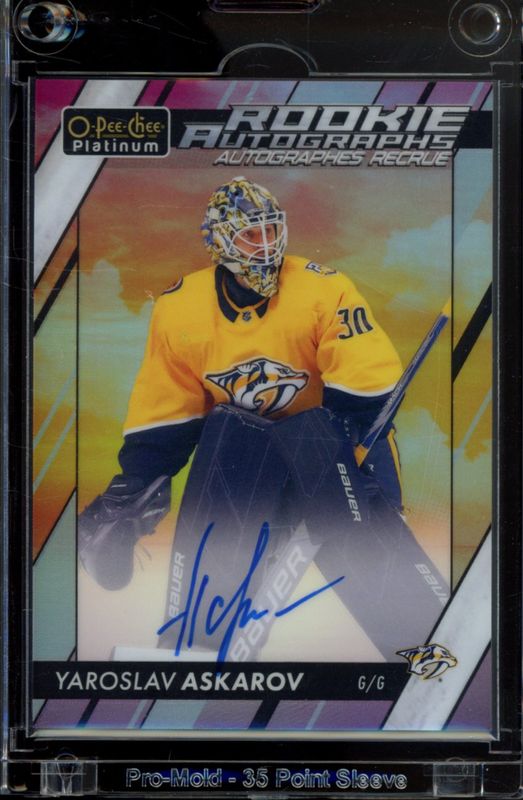 2024 O-Pee-Chee Platinum #R-YA 2023-24 Update Rookie Auto - Sunset