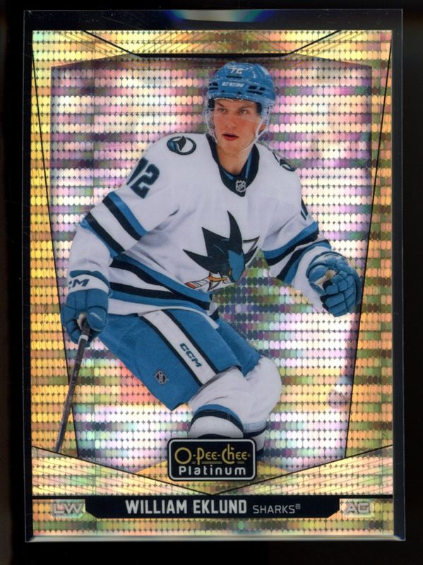 William Eklund 2024 O-Pee-Chee Platinum #19 Seismic Gold /50 RAW