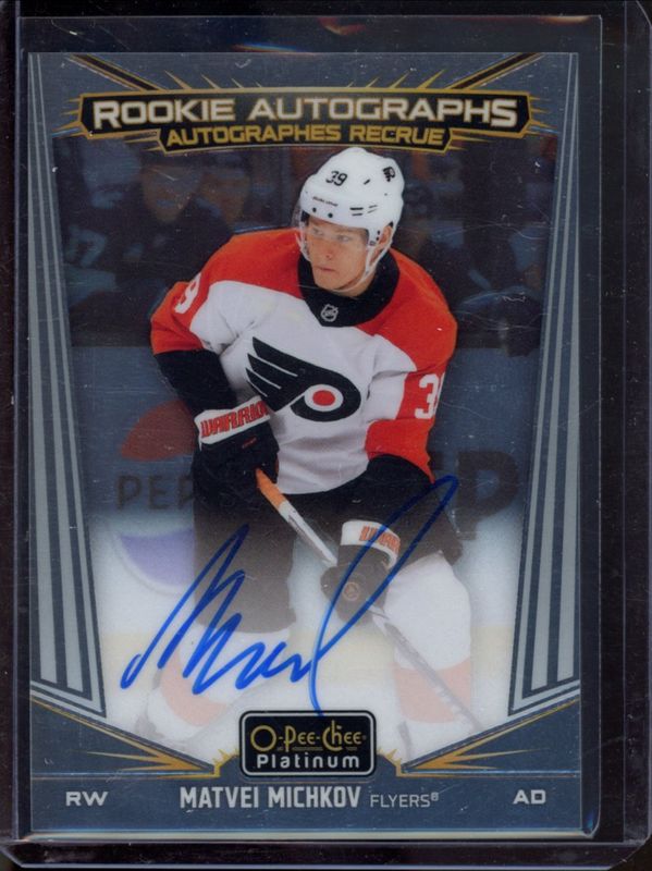Matvei Michkov 2024 O-Pee-Chee Platinum #R-MM Rookie Auto RAW