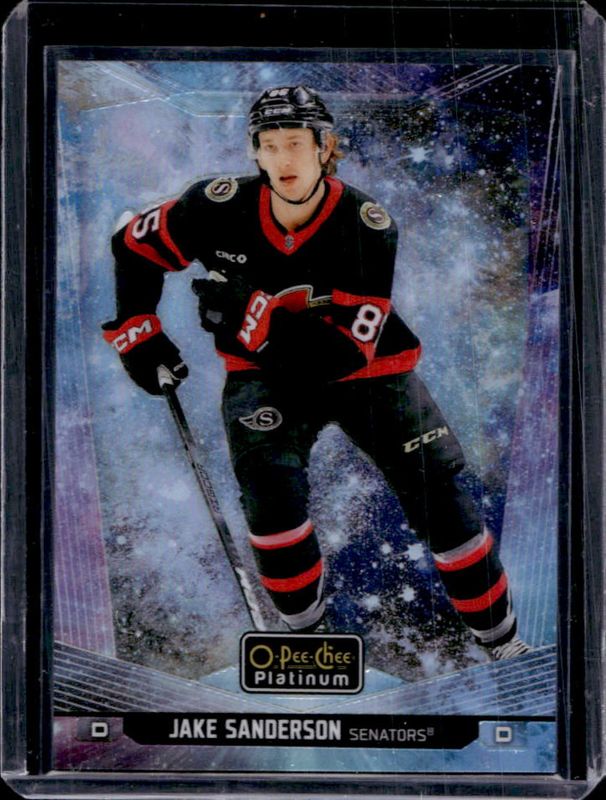 Jake Sanderson 2024 O-Pee-Chee Platinum #111 Cosmic /65 RAW