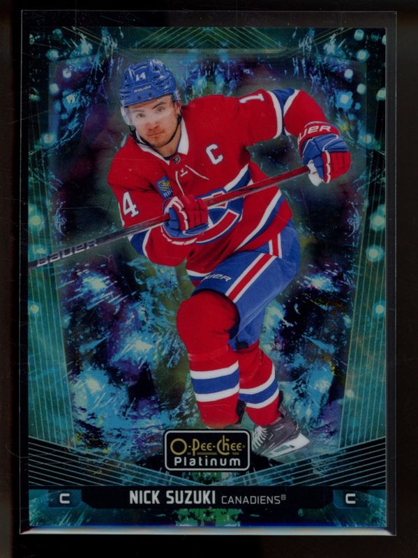 Nick Suzuki 2024 O-Pee-Chee Platinum #39 Bioluminescence /5 RAW