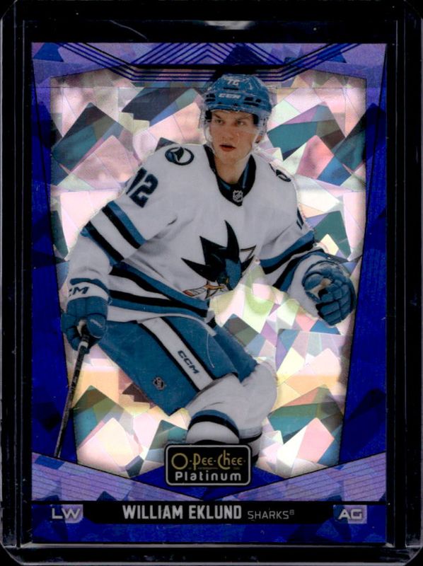 William Eklund 2024 O-Pee-Chee Platinum #19 Blue Fragments /125 RAW
