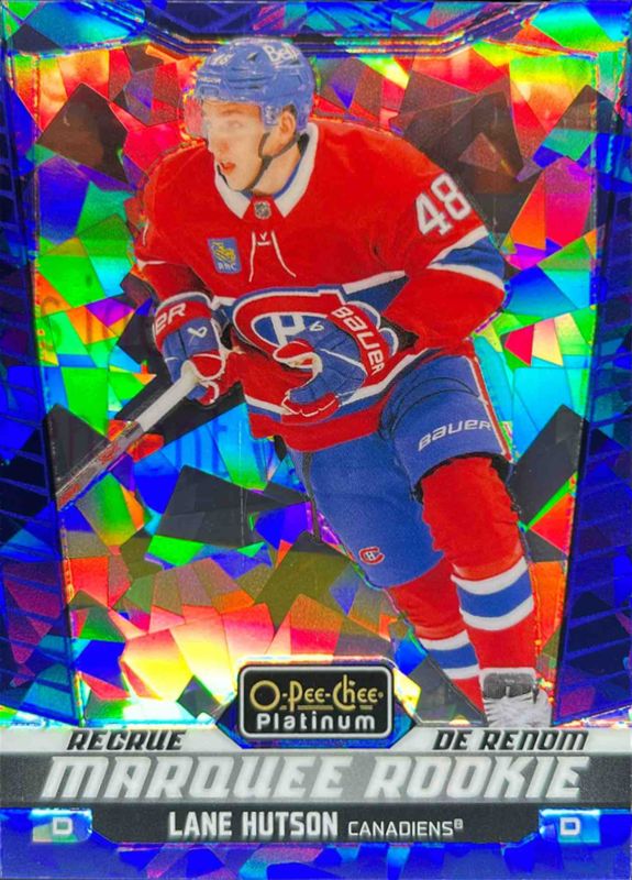 Lane Hutson 2024 O-Pee-Chee Platinum #234 Blue Fragments /125 Rookie RAW