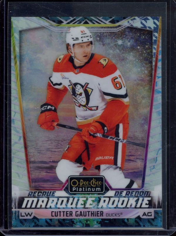 Cutter Gauthier 2024 O-Pee-Chee Platinum #201 Base Mixed Media Variations Rookie RAW