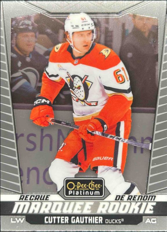 Cutter Gauthier 2024 O-Pee-Chee Platinum #201 Base Rookie RAW