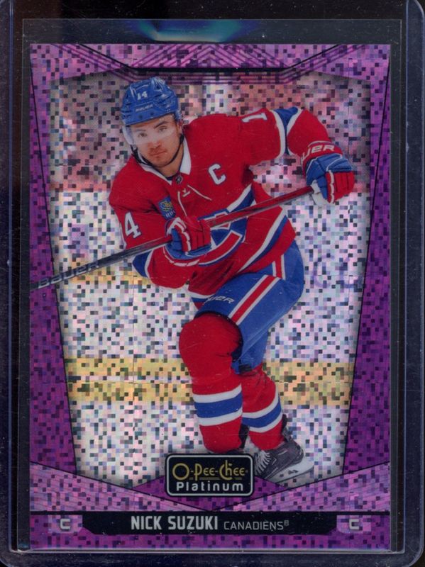 Nick Suzuki 2024 O-Pee-Chee Platinum #39 Violet Pixels /299 RAW