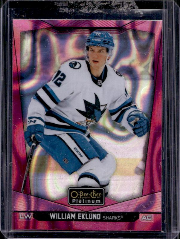 William Eklund 2024 O-Pee-Chee Platinum #19 Pink Magma RAW