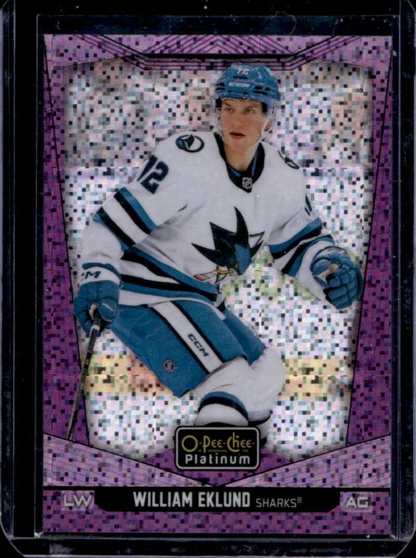 William Eklund 2024 O-Pee-Chee Platinum #19 Violet Pixels /299 RAW