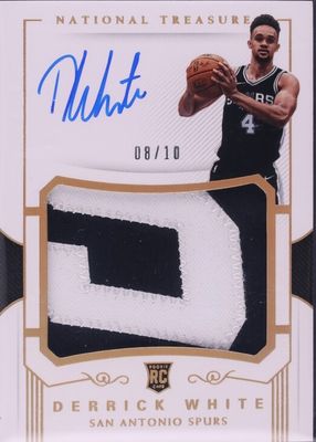 2017 National Treasures #128 Rookie Patch Auto - Gold /10