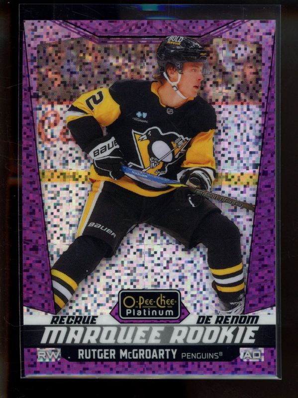 Rutger McGroarty 2024 O-Pee-Chee Platinum #276 Violet Pixels /299 Rookie RAW