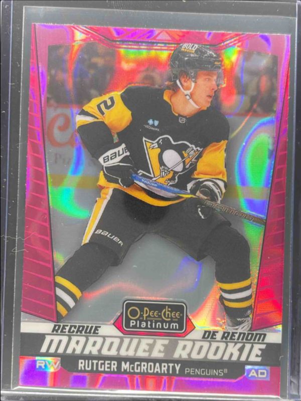 Rutger McGroarty 2024 O-Pee-Chee Platinum #276 Pink Magma Rookie RAW