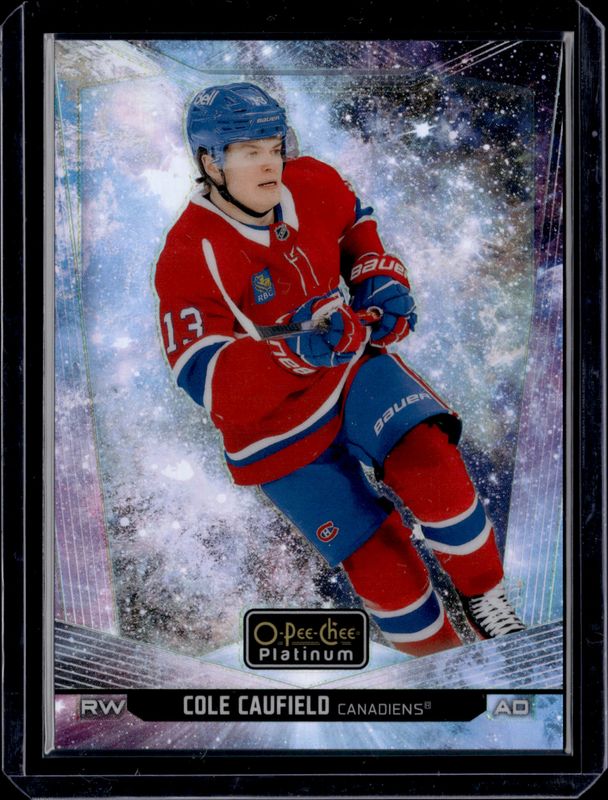 Cole Caufield 2024 O-Pee-Chee Platinum #11 Cosmic /65 RAW