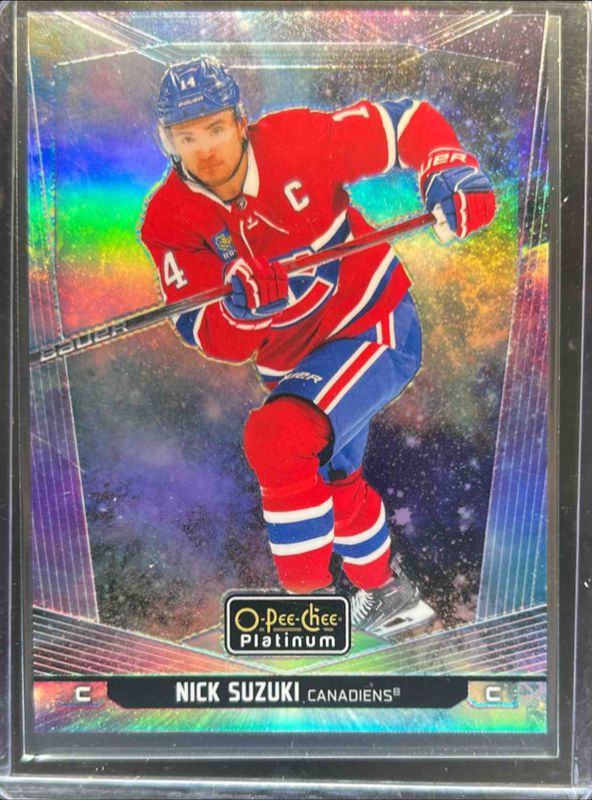 Nick Suzuki 2024 O-Pee-Chee Platinum #39 Cosmic /65 RAW