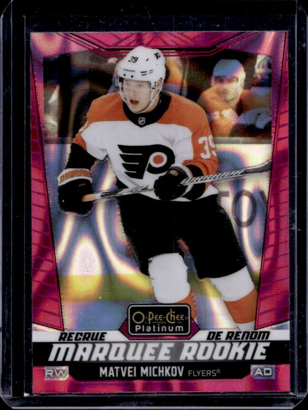 Matvei Michkov 2024 O-Pee-Chee Platinum #264 Pink Magma Rookie RAW