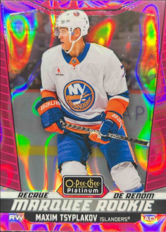 Maxim Tsyplakov 2024 O-Pee-Chee Platinum #277 Pink Magma Rookie RAW