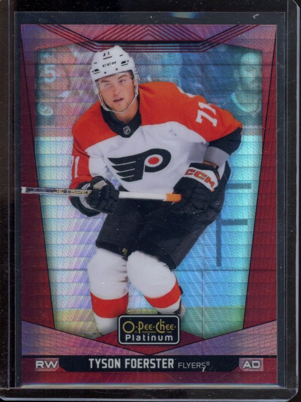 Tyson Foerster 2024 O-Pee-Chee Platinum #86 Red Prism /199 RAW