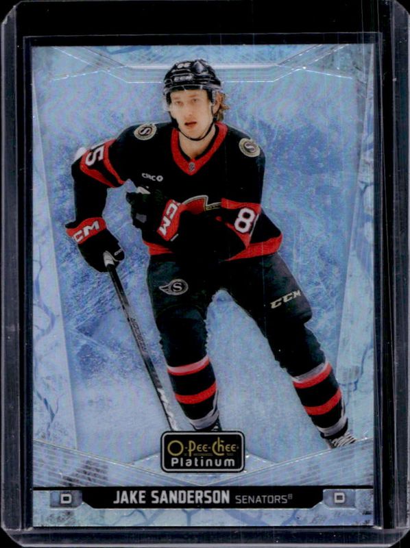 Jake Sanderson 2024 O-Pee-Chee Platinum #111 Arctic Freeze /99 RAW