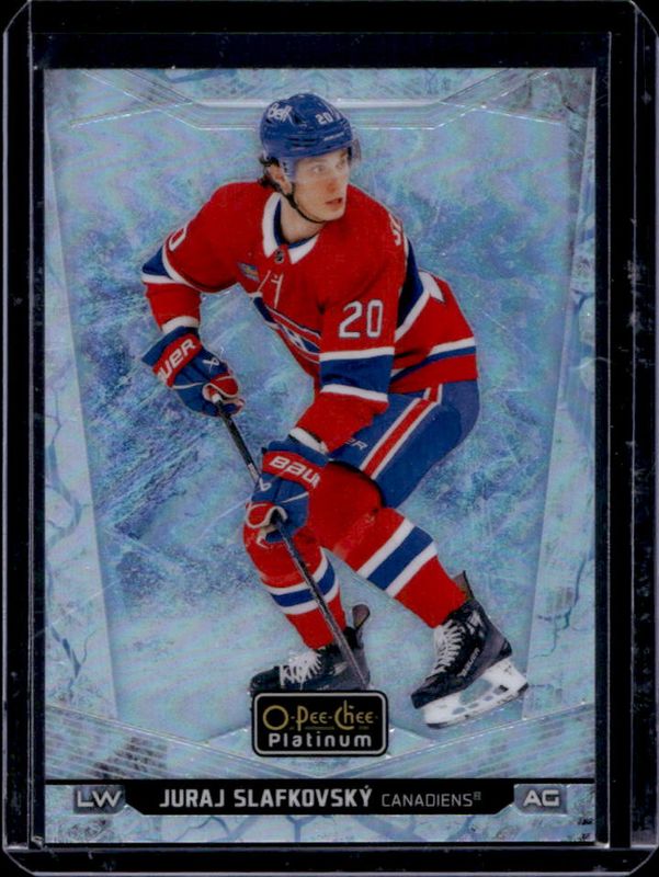 Juraj Slafkovsky 2024 O-Pee-Chee Platinum #104 Arctic Freeze /99 RAW