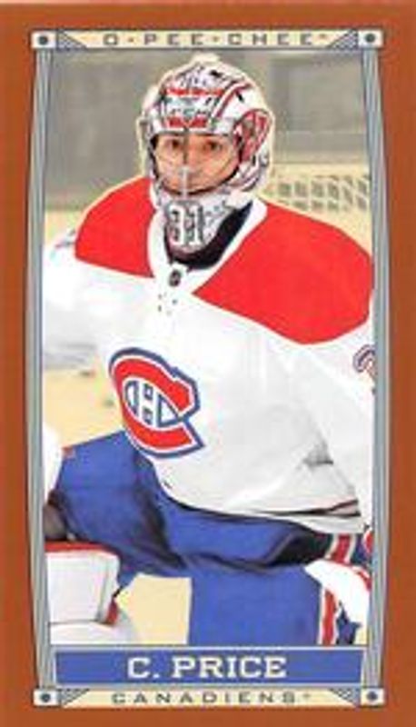 Carey Price 2019 O-Pee-Chee #C-30 Caramel Minis Caramel Border RAW
