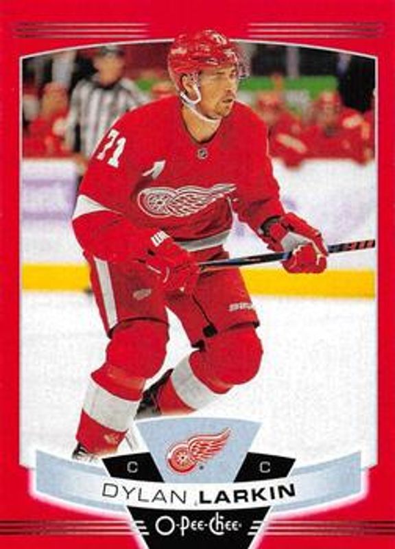 Dylan Larkin 2019 O-Pee-Chee #170 Red Border Blank Back RAW