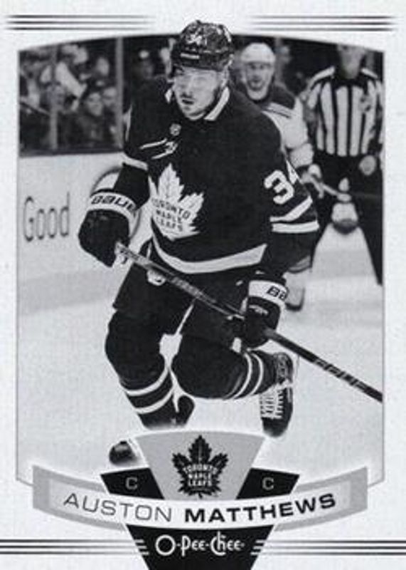 Auston Matthews 2019 O-Pee-Chee #463b Base RAW