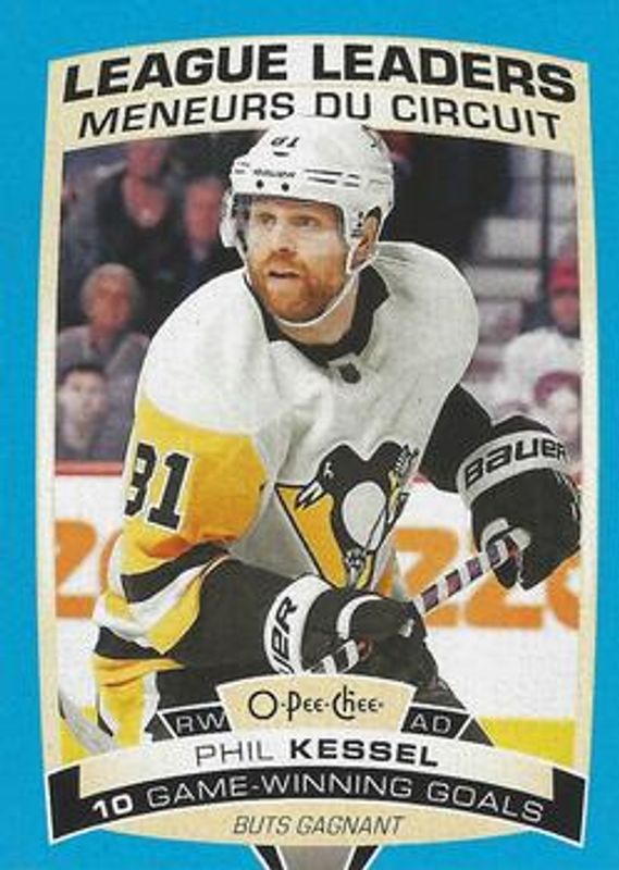Phil Kessel 2019 O-Pee-Chee #586 Blue Border RAW