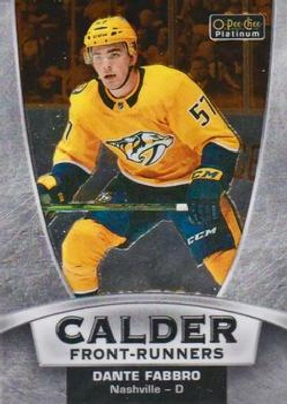 2019 O-Pee-Chee Platinum #CF-11 Calder Front Runners