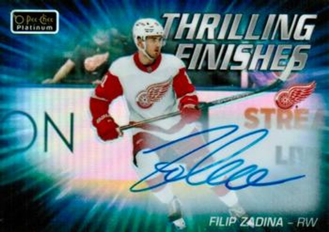 2019 O-Pee-Chee Platinum #TF-24 Thrilling Finishes Autographs