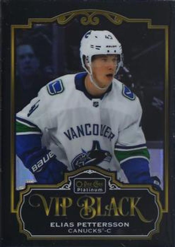 Elias Pettersson 2019 O-Pee-Chee Platinum #VIP-2 VIP Black RAW