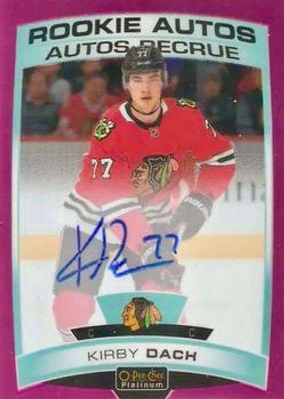 2019 O-Pee-Chee Platinum #R-KD Rookie Autos - Matte Pink /99