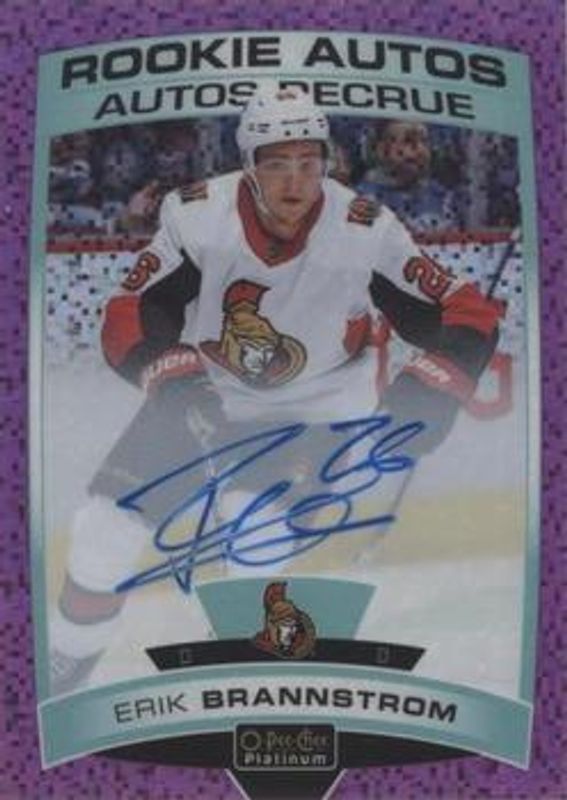 2019 O-Pee-Chee Platinum #R-EB Rookie Autos - Violet Pixels