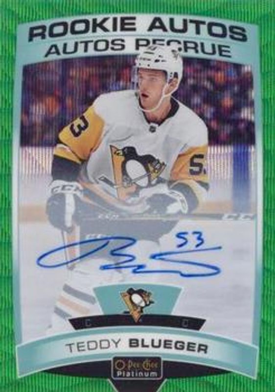 2019 O-Pee-Chee Platinum #R-TB Rookie Autos - Emerald Surge /10
