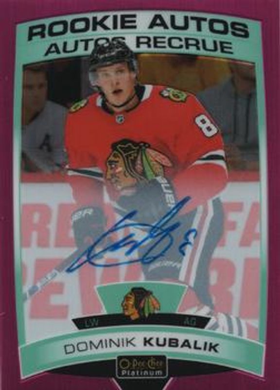 2019 O-Pee-Chee Platinum #R-DK Rookie Autos - Matte Pink /99